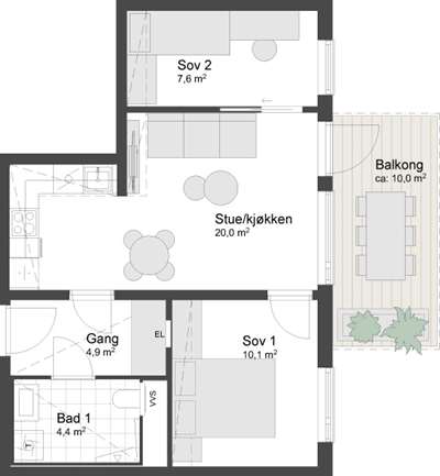 Plantegning 1